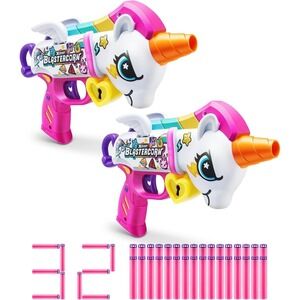 Zuru XSHOT Blastercorn Unicorn Nerf Gun For Girls Dart Gun Girl Power Gun 2 Pack